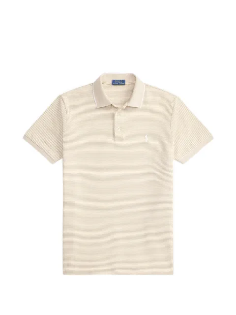 Polo Ralph Lauren striped-pattern short-sleeved polo shirt Neutrals 710A12308002