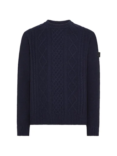 Peuterey cable-knit sweater Blue PEU557499012379