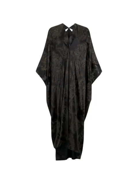 Roberto Cavalli floral kaftan dress Black WKT182SZR36