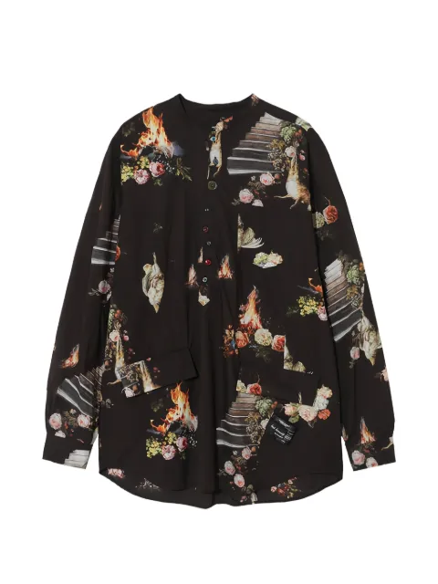 Undercover floral print shirt Black UC1F44013