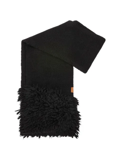 LOEWE logo-patch scarf Black F540257X301100
