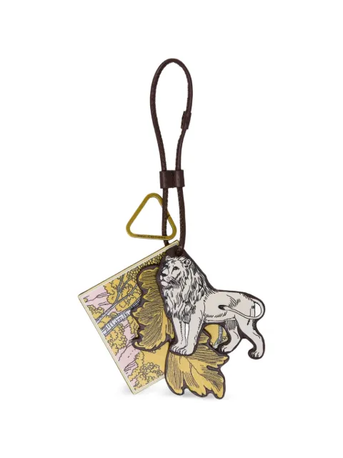 Inoui Editions Histoire diamond-shape graphic keychain Brown PM22PCH44