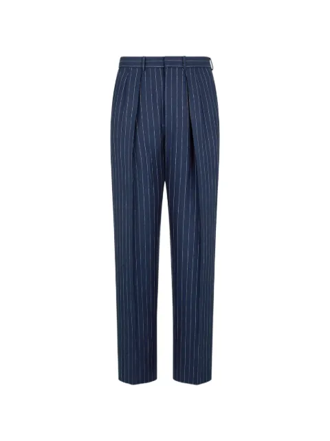TOM FORD striped pleated trousers Blue PLMD01WIP04