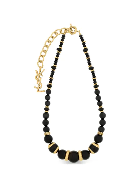 Saint Laurent Loulou beaded necklace Gold 834733Y15BR