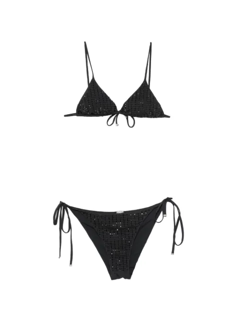 VENUJA tie-detail bikini Black BI005A