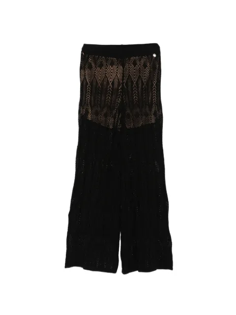LIU JO open-work trousers Black WA6334MS007