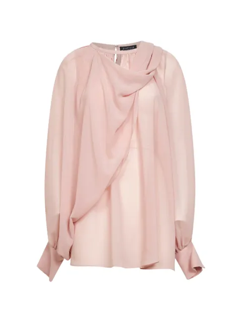 Gianluca Capannolo draped blouse Pink 26ET205800AMINA48