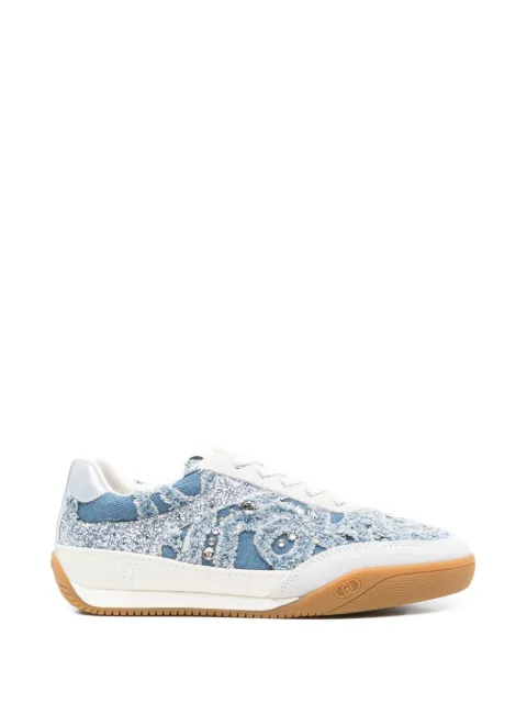 LIU JO denim sneakers with jewel stones Blue BA6093TX543