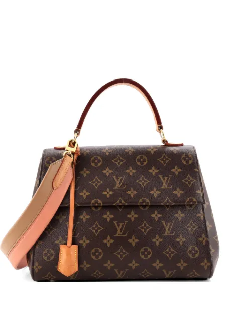 Louis Vuitton Pre-Owned Cluny Top Handle Bag Monogram Canvas MM shoulder bag Brown 6PR6Y80IK5VALN99