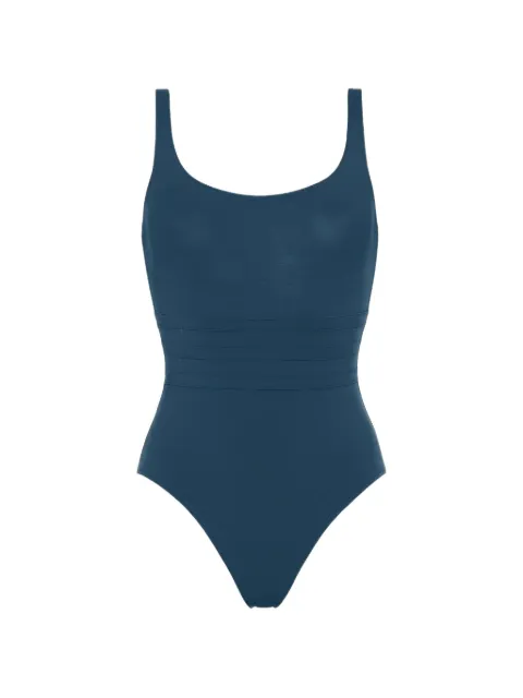 ERES scoop-neck textured swimsuit Blue 011401OCEAN