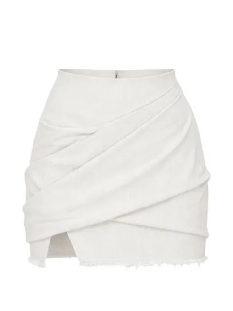Rick Owens DRKSHDW draped mini skirt White DS01F4343SDMW