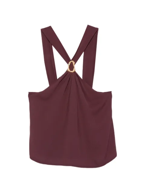 Forte Forte ring strap blouse Purple 14885MYTOP