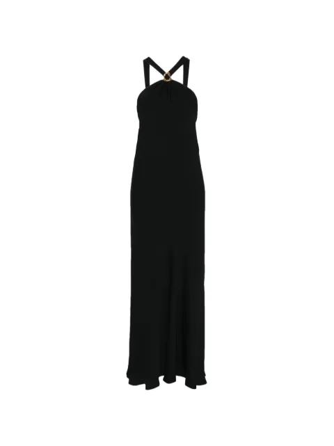 Forte Forte ring halterneck maxi dress Black 14884MYDRESS