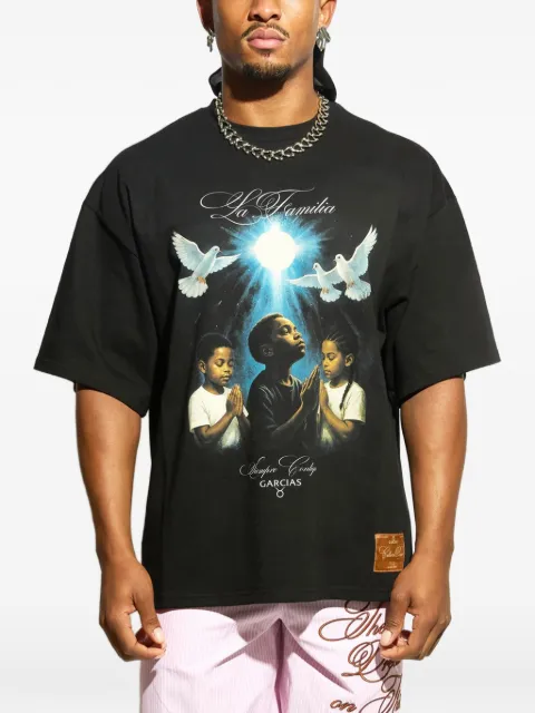 GARCIAS La Familia oversized graphic T-shirt Black LAFAMILIATS