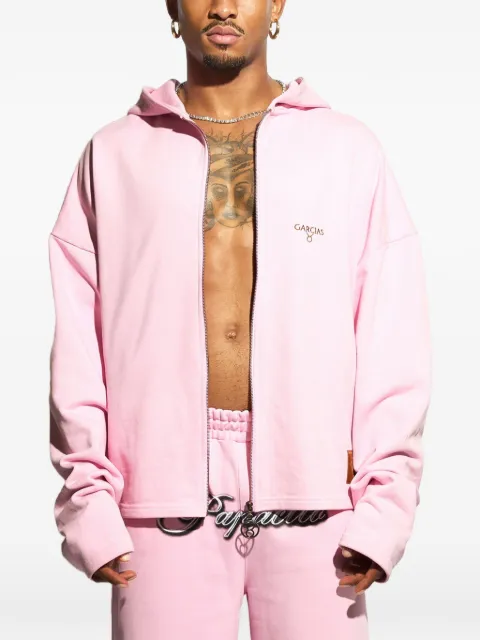 GARCIAS Papacito full zip oversize sweatshirt Pink PAPACITOFULLZ