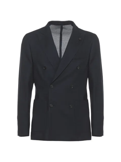 Lardini double-breasted blazer Blue JDLKJ9Q87PALK66040850