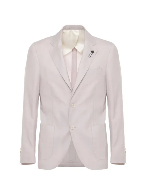 Lardini flower-pin jacket Pink CN528AEPAIF66425710