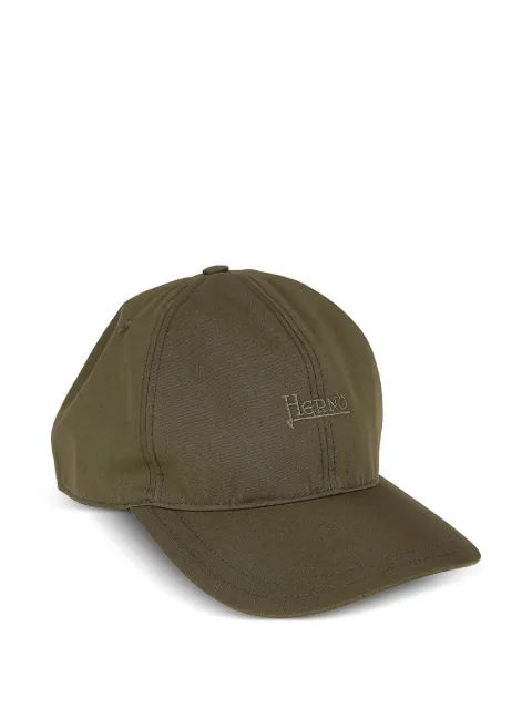 Herno cotton baseball cap Green BER00047U13238