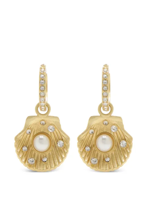 Oceanus shell-motif embellished earrings Gold OCE5BRGP