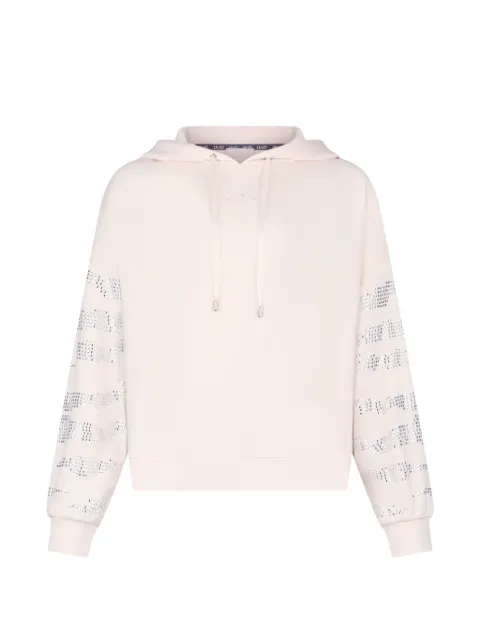 LIU JO embellished hoodie Neutrals TA6129FS002