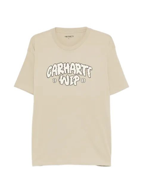 Carhartt WIP logo-print crew-neck T-shirt Neutrals I036200