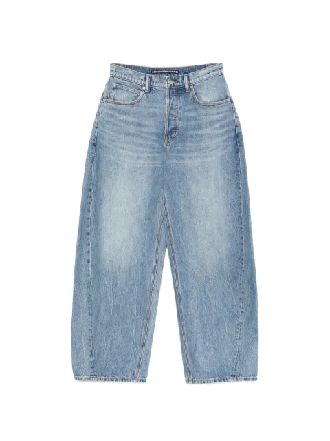 Alexander Wang distressed logo Blow Up jeans Blue 4DC2264993
