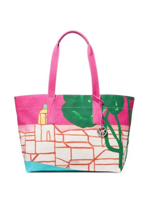 Michael Kors graphic-print tote bag Pink 30S6S01T7C