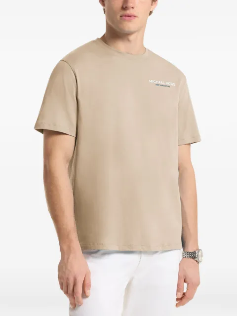 Michael Kors logo-print short-sleeve T-shirt Neutrals CS652ZCFV4