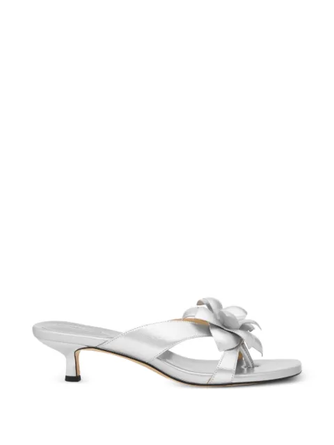 Michael Michael Kors Jacie floral-appliqué sandals Silver 40S6JCMS1M040