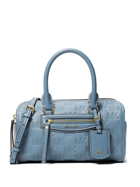 Michael Kors logo-debossed pebbled tote bag Blue 32S6GTVC0L