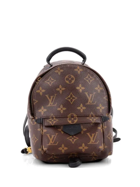 Louis Vuitton Pre-Owned Palm Springs Monogram Canvas Mini backpack Brown GX0J3WGZL74CNMD3