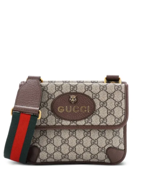 Gucci Pre-Owned Neo Vintage Flap Messenger GG Coated Canvas Small crossbody bag Brown ZFIFYWR6YQMXUOYC