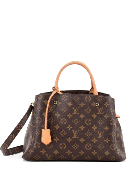 Louis Vuitton Pre-Owned Montaigne Handbag Monogram Canvas MM tote bag Brown NXGMU3B39J2W3KHG