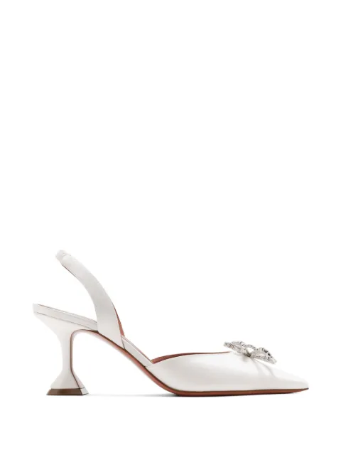 Amina Muaddi Rosie slingback pumps White 16S366063ROS