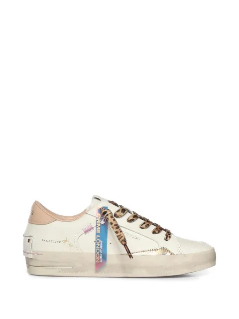 Crime London Sk8 Deluxe leopard-print sneakers Neutrals 29101PP8