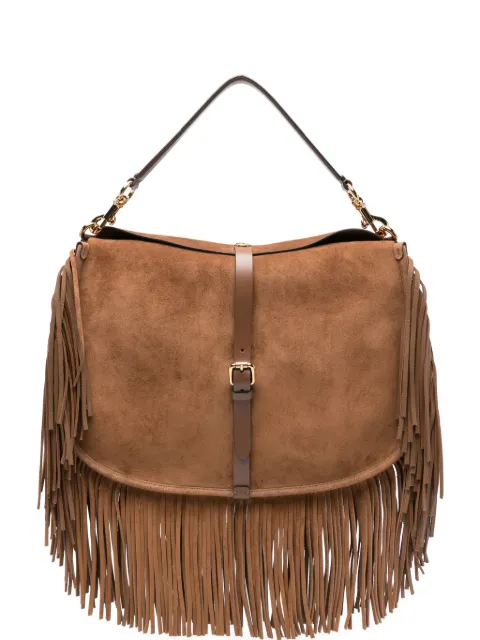 ETRO fringe-detail shoulder bag Brown WP1C0022AP469