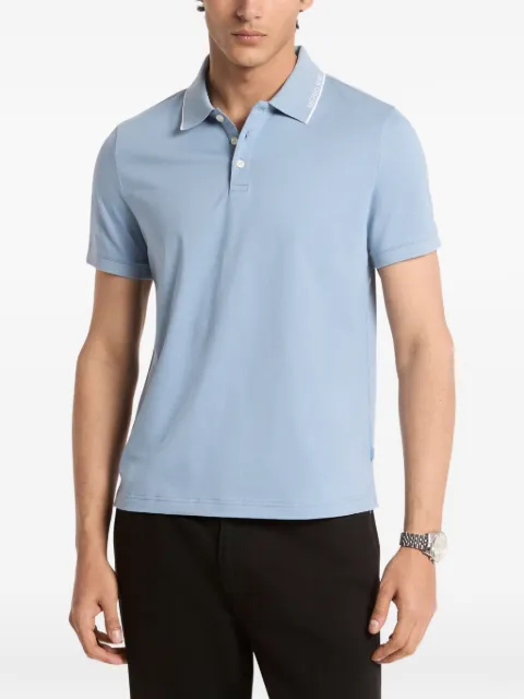 Michael Kors logo-trim polo shirt Blue CS652WR19P