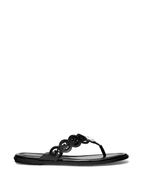 Michael Michael Kors Janie logo-plaque sandals Black 40S6JNFS1L