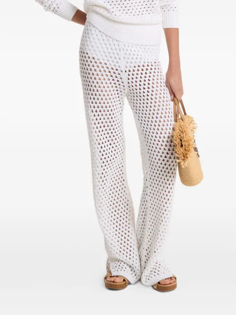 Michael Kors Fauchet open-knit trousers White MS630YNKNT