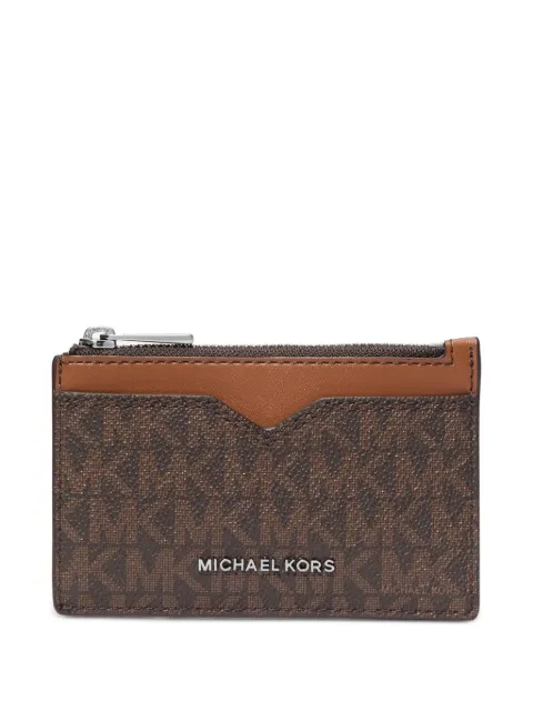 Michael Kors Hudson zip cardholder Brown 39S6LHDD5B
