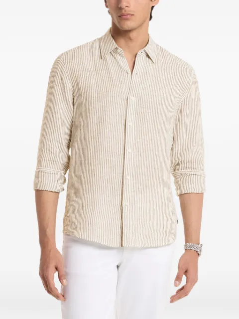 Michael Kors striped linen shirt Neutrals CS64005GXE