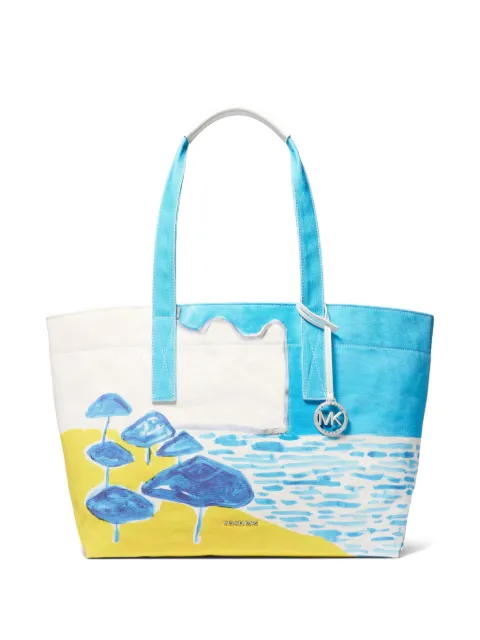 Michael Kors beach-print tote bag Blue 30S6S01T6C