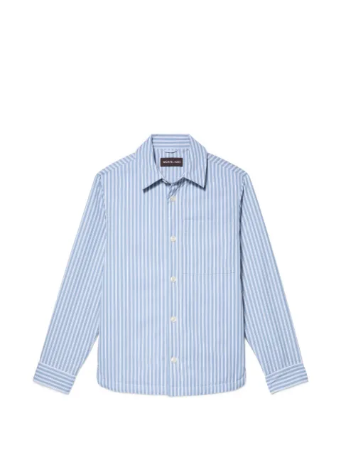 Michael Kors striped shirt jacket Blue CS640ARKXF