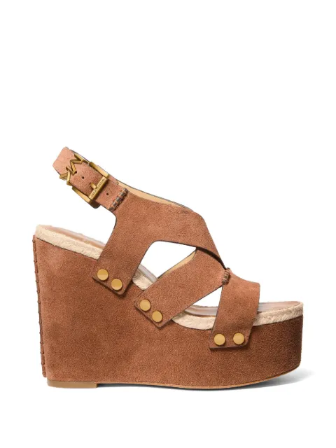 Michael Kors Raven studded espadrille sandals Brown 40S6RVMS2S
