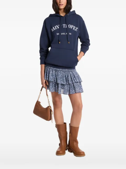 Michael Kors hooded classic hoodie Blue MS6520W4MY