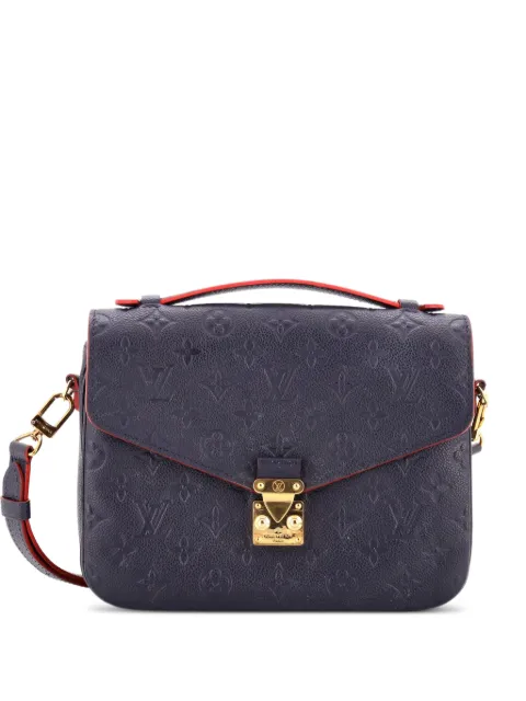 Louis Vuitton Pre-Owned Pochette Metis Monogram Empreinte Leather East West crossbody bag Blue URBC10HYHV1XH1TW