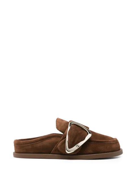 Inuikii buckle soft mules Brown 10140030061
