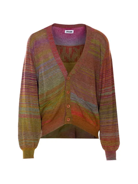 Magliano V-neck button cardigan Green V583254816135