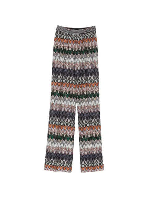 Missoni elasticated-waistband wide leg trousers Green DS26SI09BR014Z