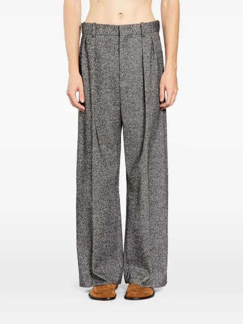 LOEWE wide-leg twill trousers Grey H526Y04WH2